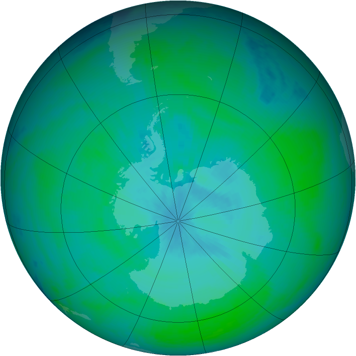Ozone Map 2003-12-30